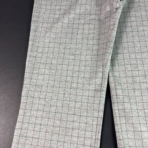 Betabrand Pull On Dress Yoga Pants Women's 35x26* Straight Grey Check Tag XL P - Picture 4 of 16